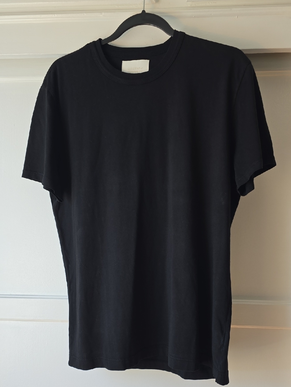 Citizens Of Humanity Black Short-Sleeve Crewneck Tee
